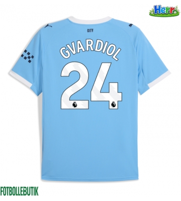 Manchester City Josko Gvardiol #24 Hemmatröja 2025-26 Kortärmad